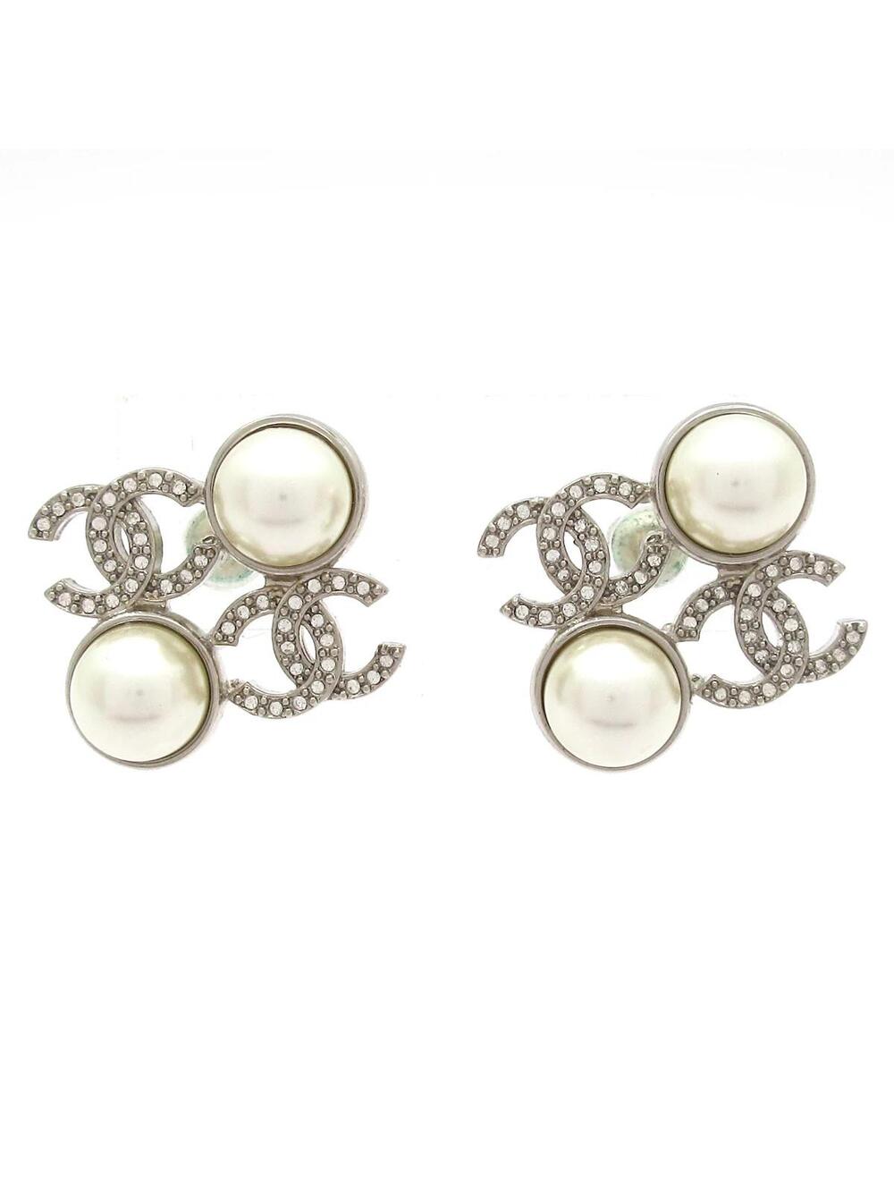 Chanel Silver Cream Clear Hardware #358597C13B